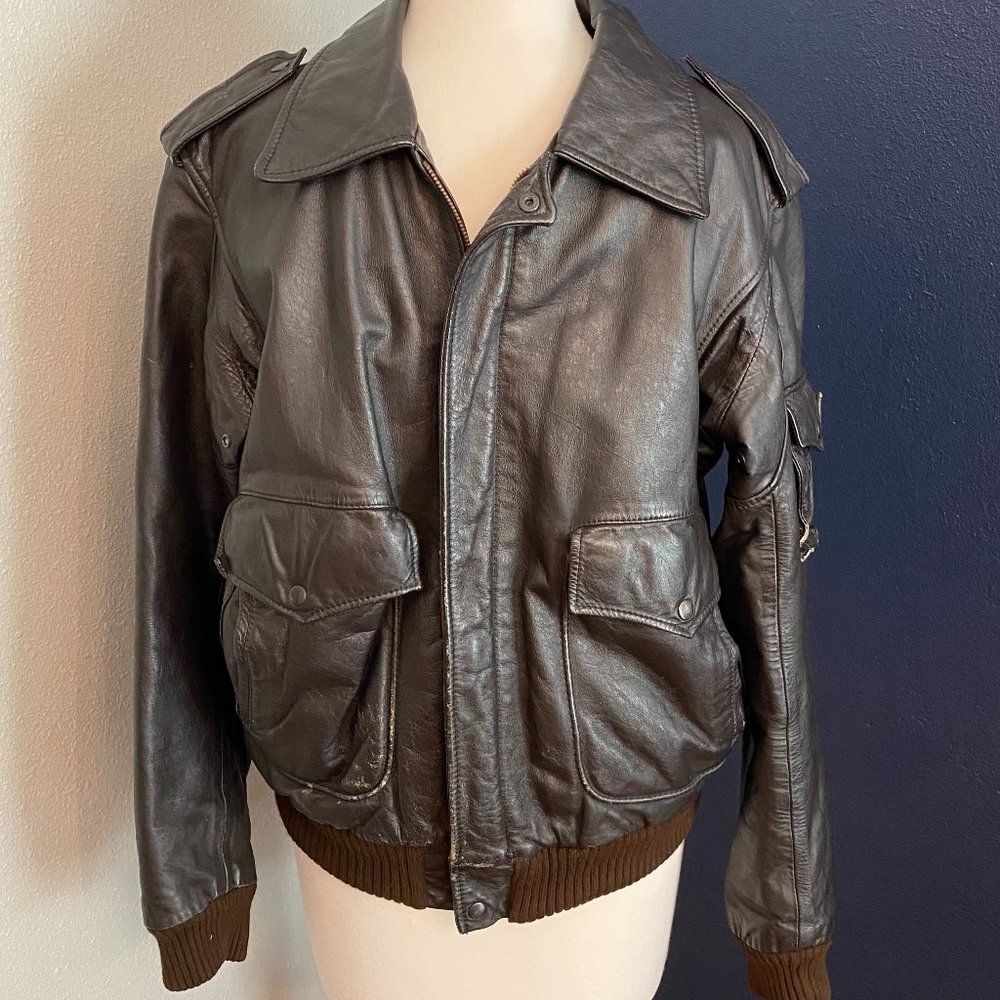 Genuine Flight Jacket First Pullman Amex Leather - image 1
